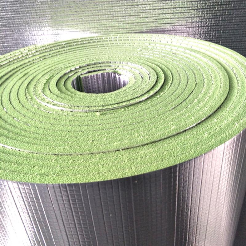 Aluminum Foil-Supported XPE Foam Roll Fireproof Adhesive Insulation - PAIDU
